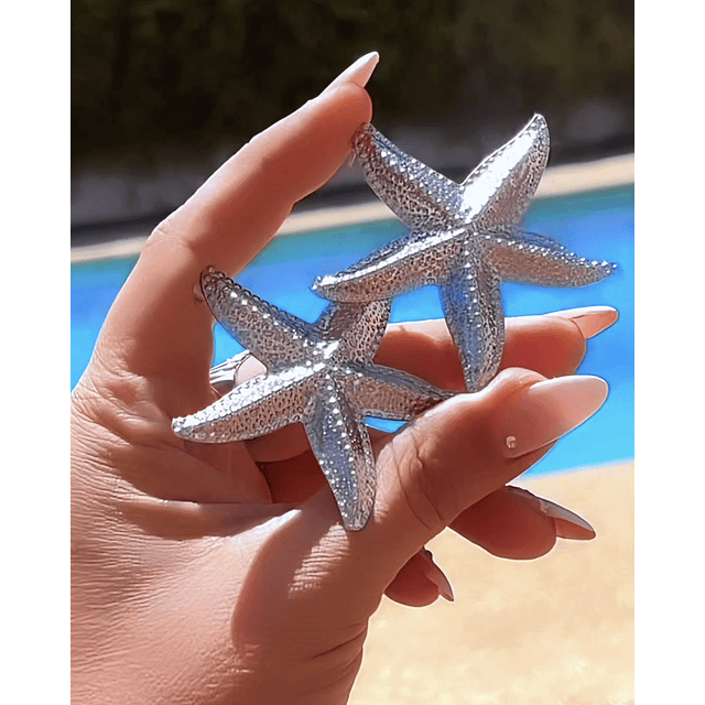 Aros Maxi Estrella de Mar Ocean Vibes silver