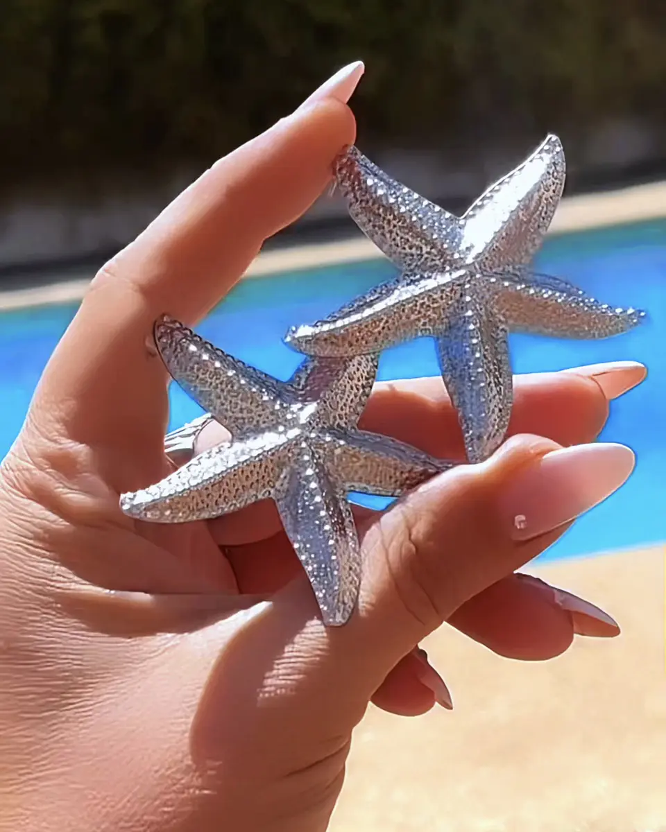 Aros Maxi Estrella de Mar Ocean Vibes silver 2