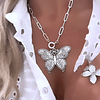 Collar Maxi Mariposa Silver 