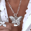 Collar Maxi Mariposa Silver 