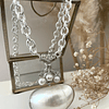 Collar Maxi dije Perlas Nácar Silver