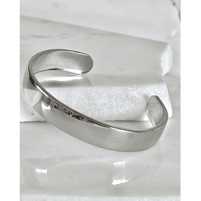 Brazalete liso Macizo Silver