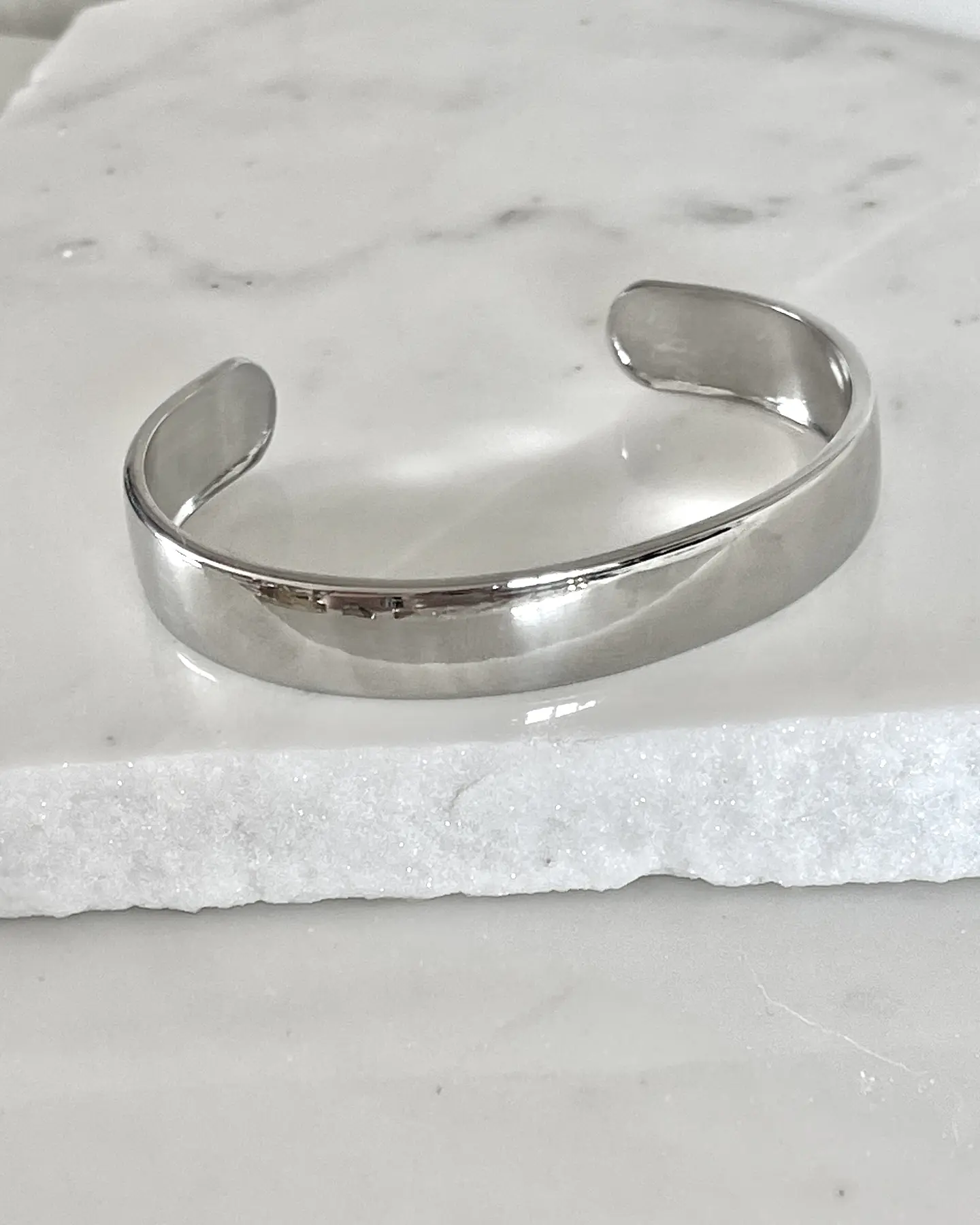 Brazalete liso Macizo Silver 2