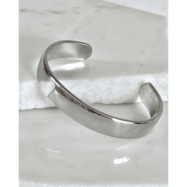 Brazalete liso Macizo Silver