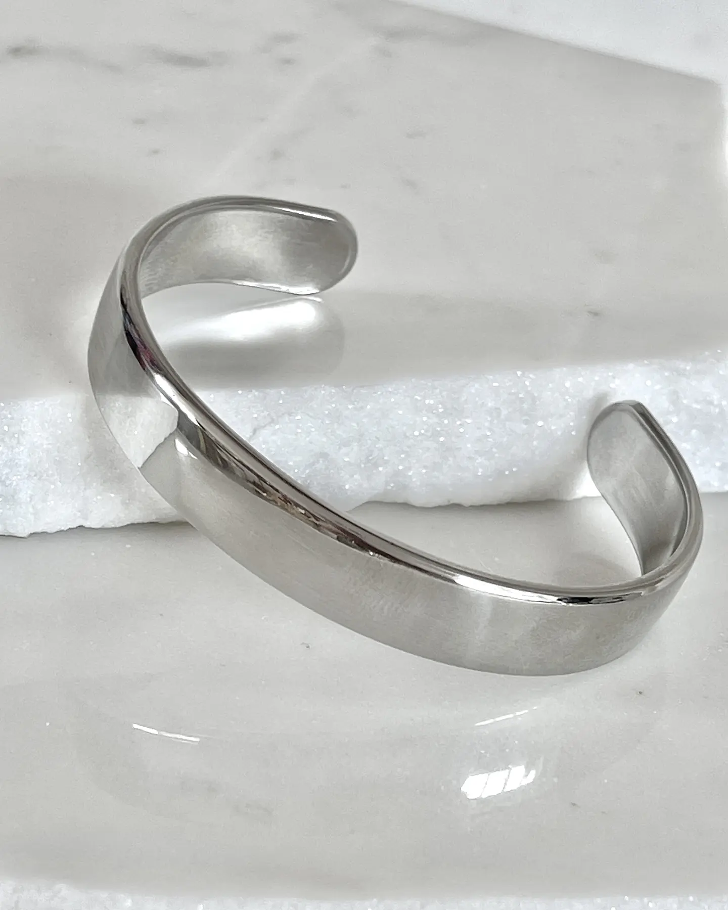 Brazalete liso Macizo Silver 3