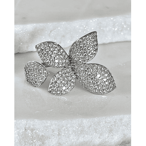 Maxi Anillo Pétalos Circones Silver