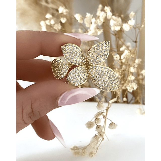 Maxi Anillo Pétalos Circones Gold