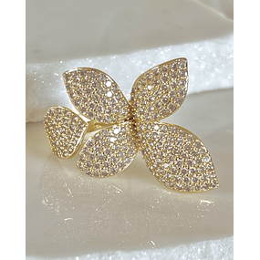 Maxi Anillo Pétalos Circones Gold