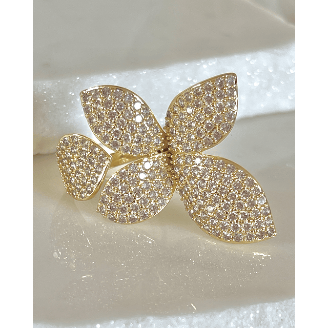 Maxi Anillo Pétalos Circones Gold