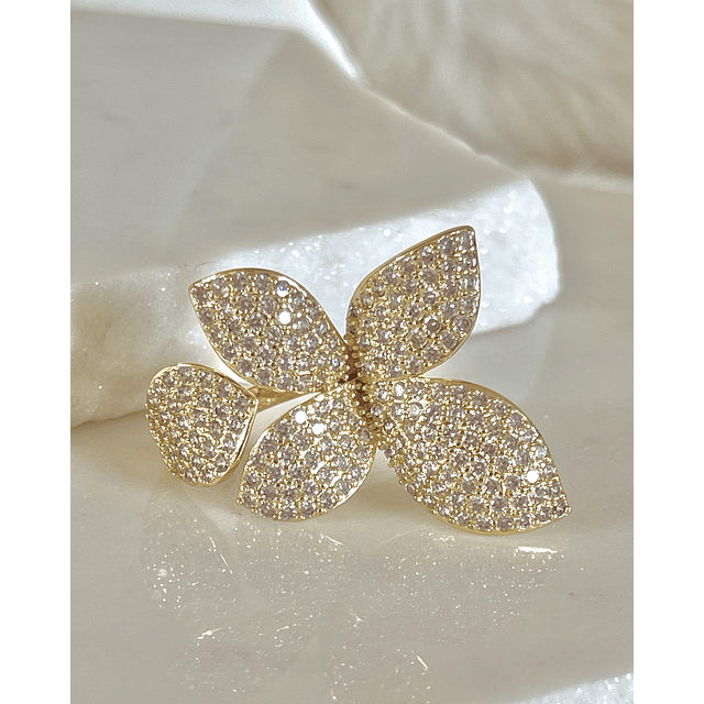Maxi Anillo Pétalos Circones Gold