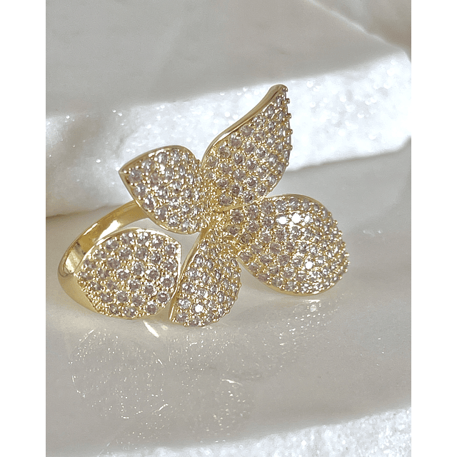 Maxi Anillo Pétalos Circones Gold