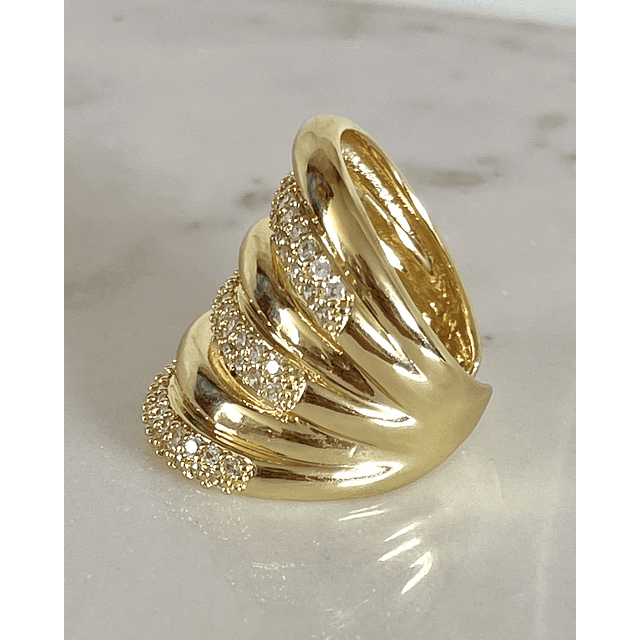 Maxi Anillo Montpellier Circones gold