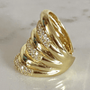 Maxi Anillo Montpellier Circones gold