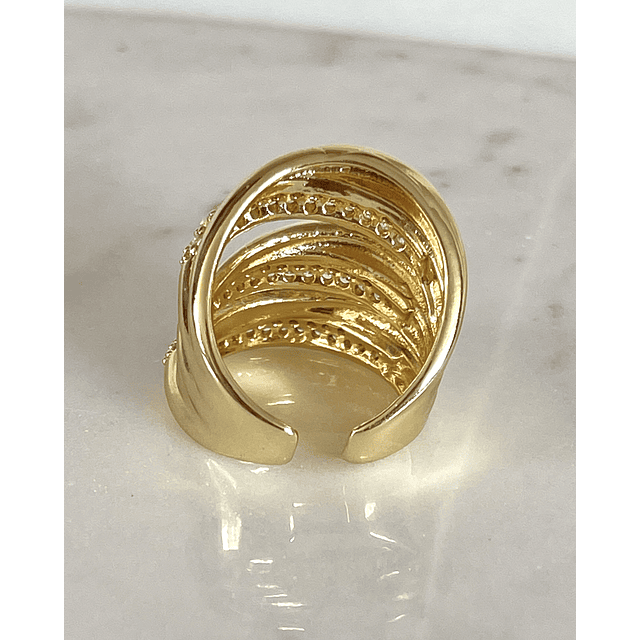 Maxi Anillo Montpellier Circones gold