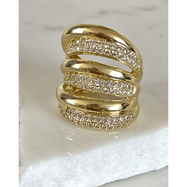 Maxi Anillo Montpellier Circones gold