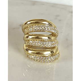 Maxi Anillo Montpellier Circones gold