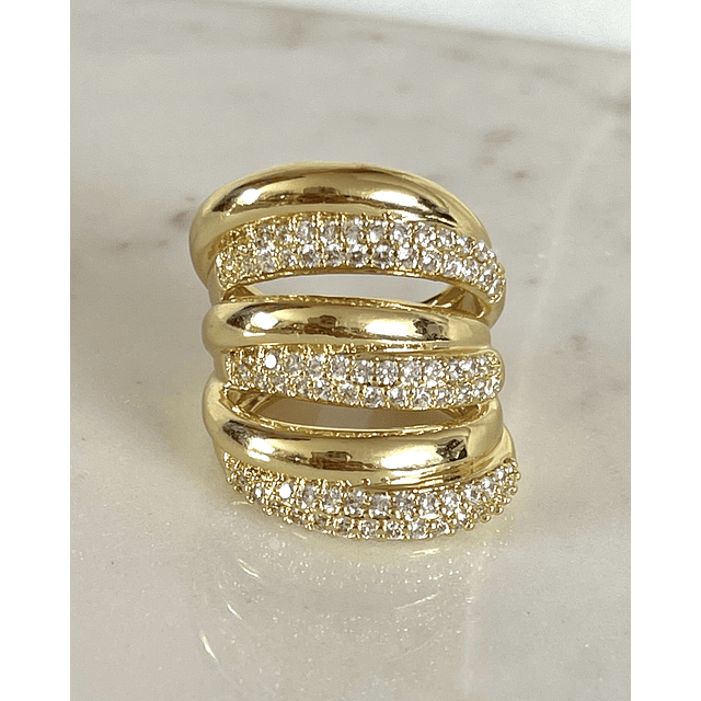 Maxi Anillo Montpellier Circones gold
