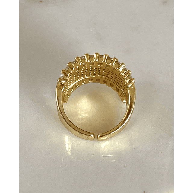 Anillo Cuadrado Paris Gold