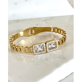 Brazalete cristales Gemelos Gold