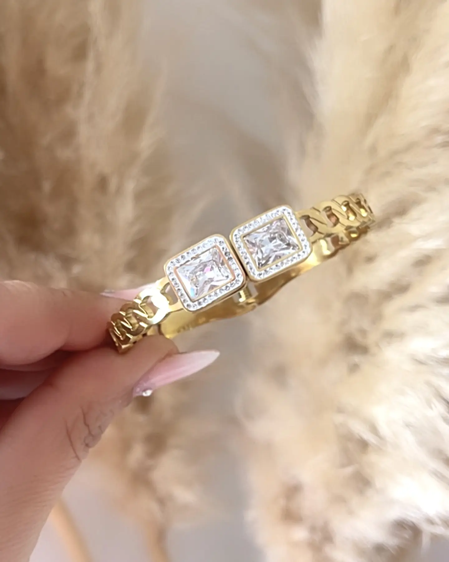 Brazalete cristales Gemelos Gold 5