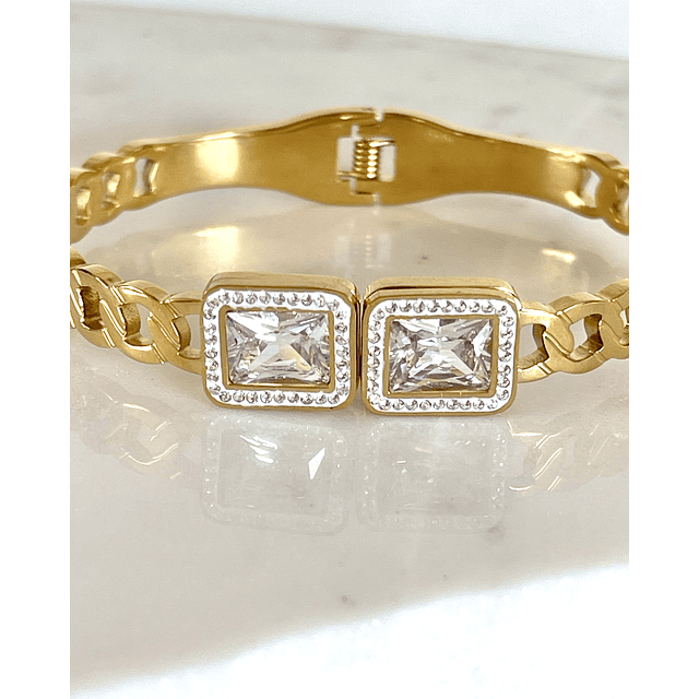 Brazalete cristales Gemelos Gold