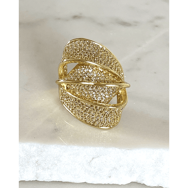 Anillo Elipse Entrelazado Circones Gold