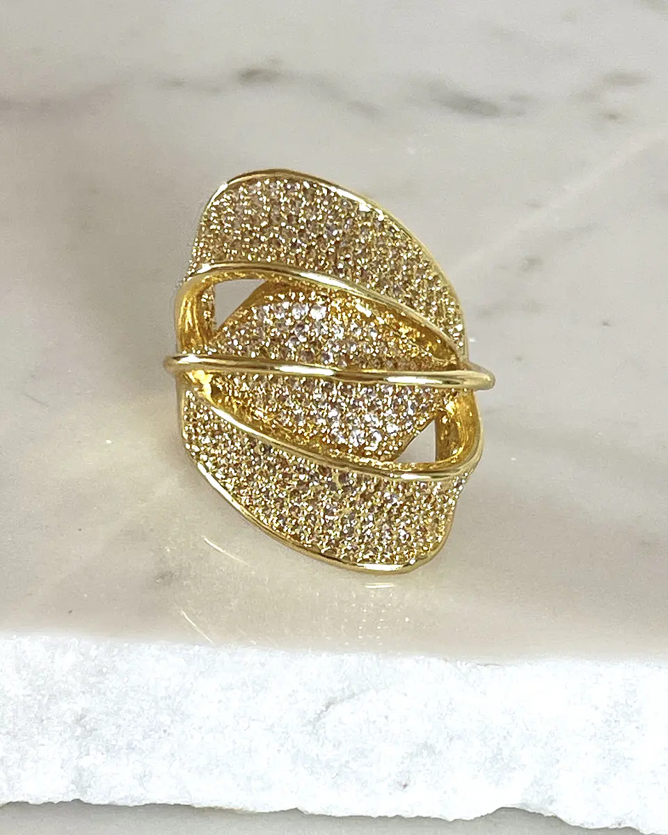 Anillo Elipse Entrelazado Circones Gold 4