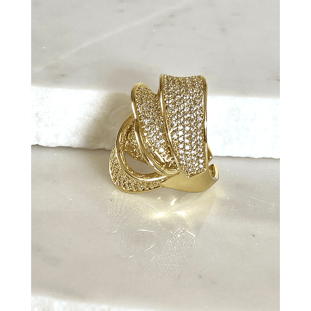 Anillo Elipse Entrelazado Circones Gold