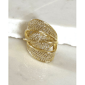 Anillo Elipse Entrelazado Circones Gold