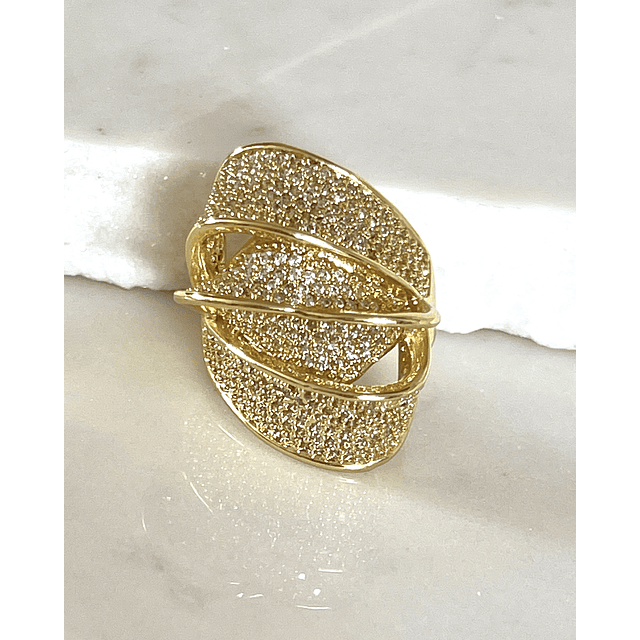 Anillo Elipse Entrelazado Circones Gold