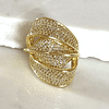 Anillo Elipse Entrelazado Circones Gold