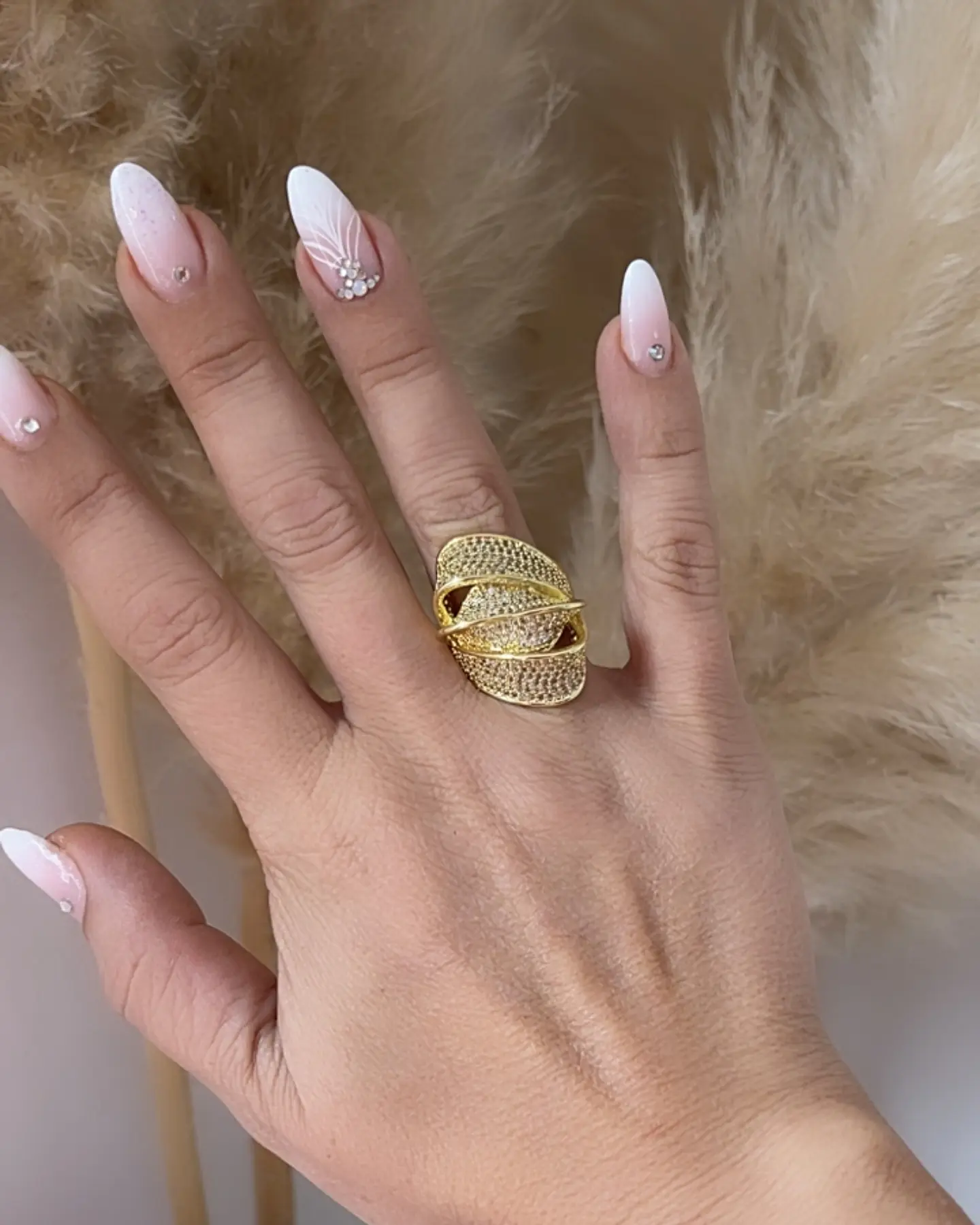 Anillo Elipse Entrelazado Circones Gold 3