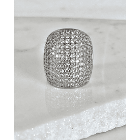 Maxi Anillo Macizo Mónaco Silver