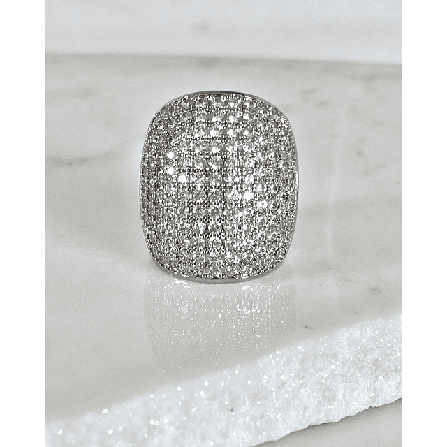 Maxi Anillo Macizo Mónaco Silver
