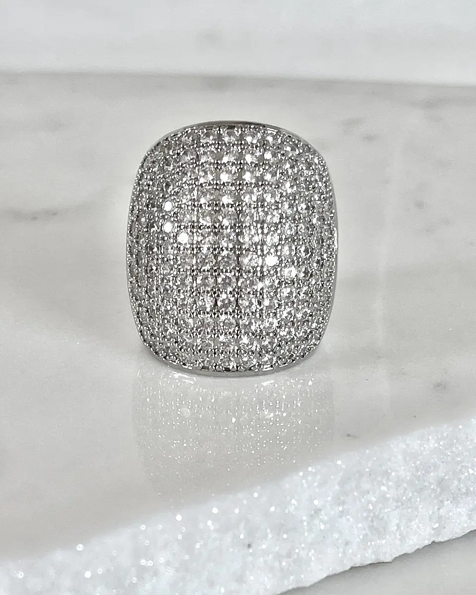 Maxi Anillo Macizo Mónaco Silver 2