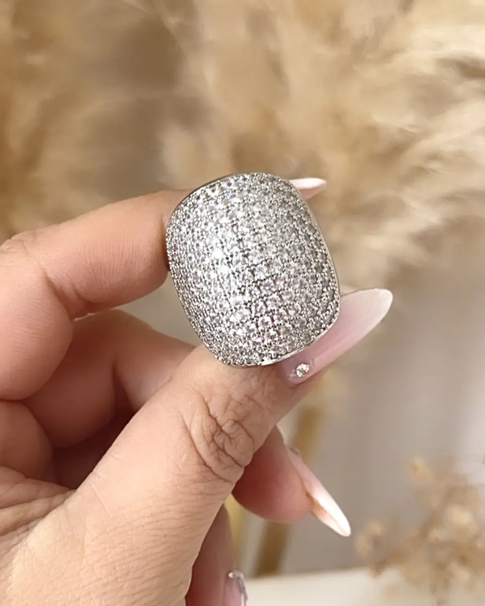 Maxi Anillo Macizo Mónaco Silver 3