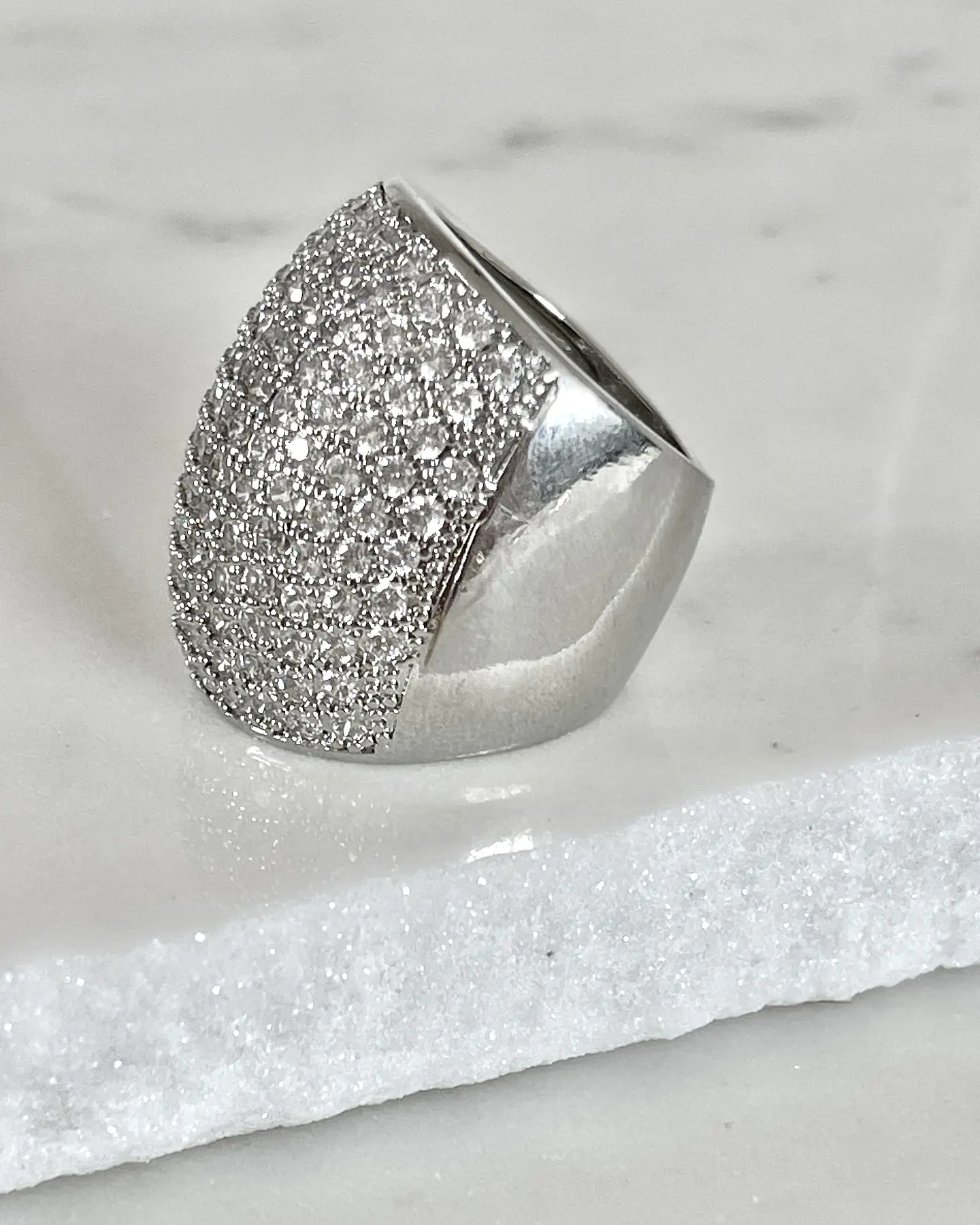 Maxi Anillo Macizo Mónaco Silver 4