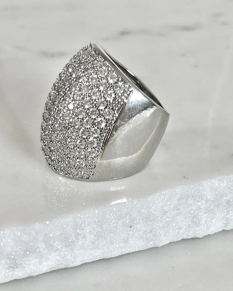 Maxi Anillo Macizo Mónaco Silver 4
