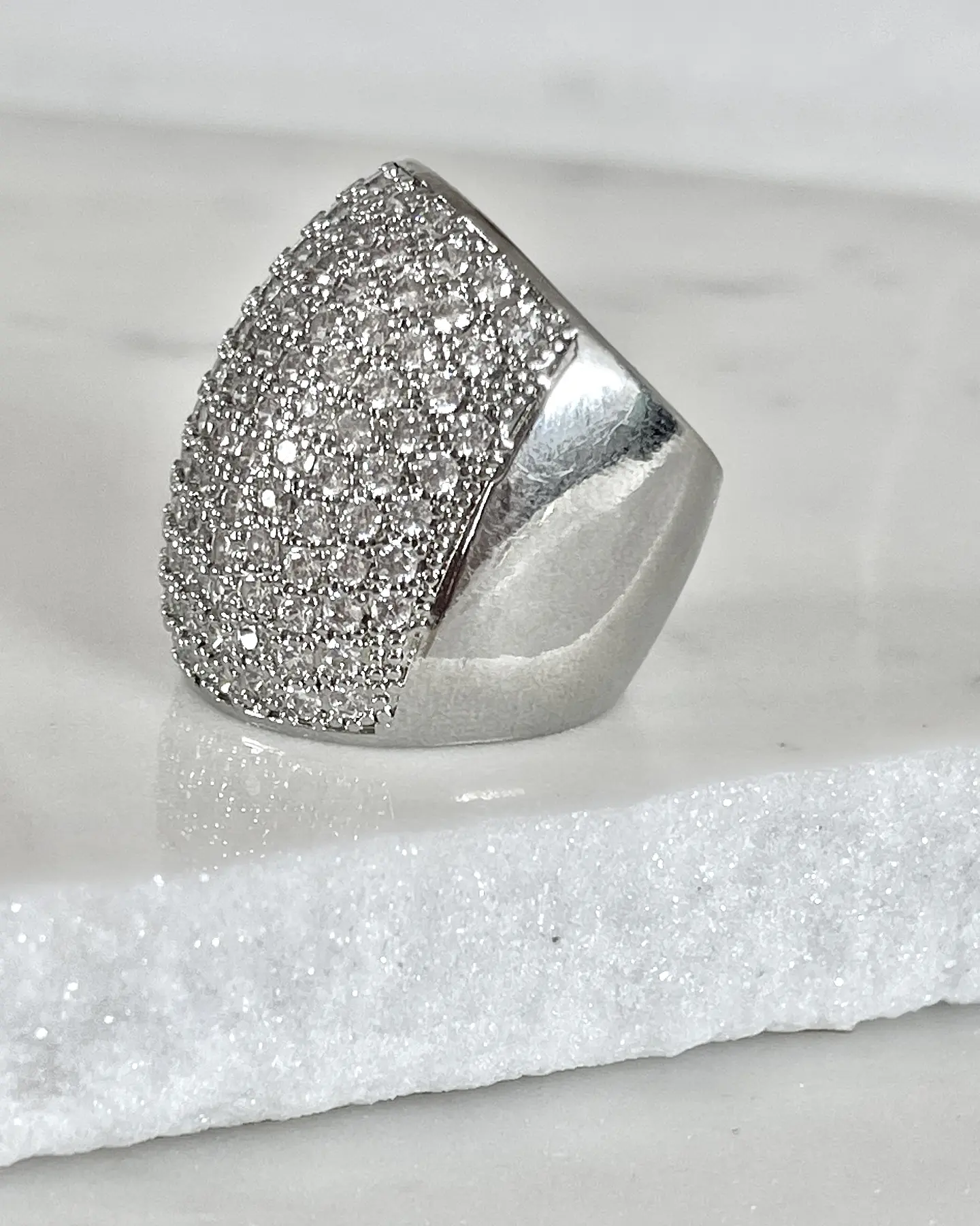 Maxi Anillo Macizo Mónaco Silver 7