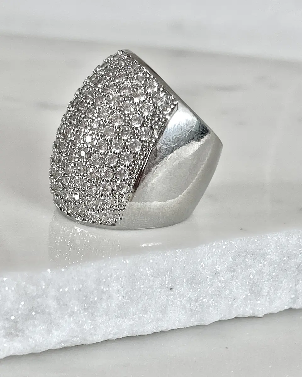 Maxi Anillo Macizo Mónaco Silver 7