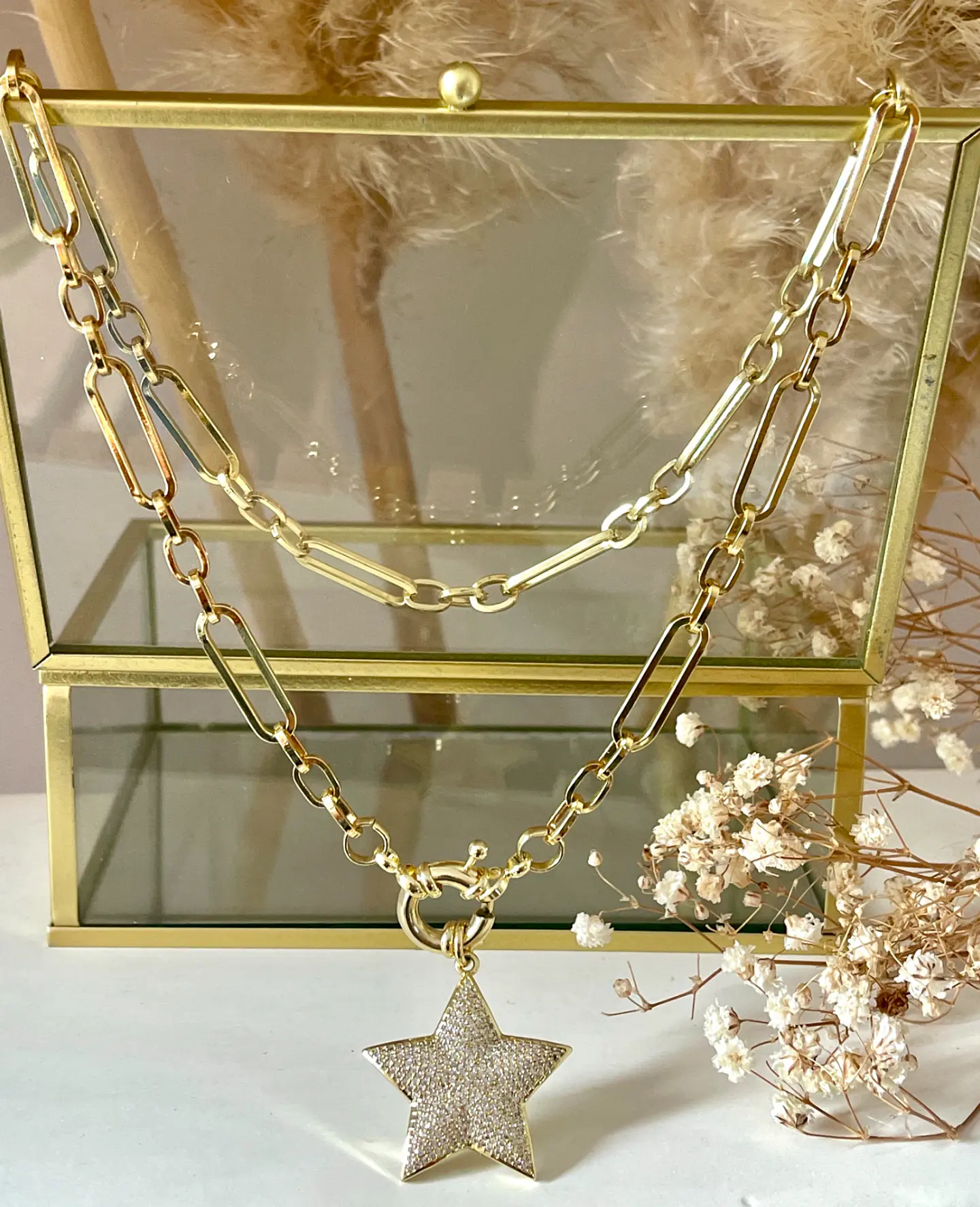 Collar Estrella Circones Gold  2