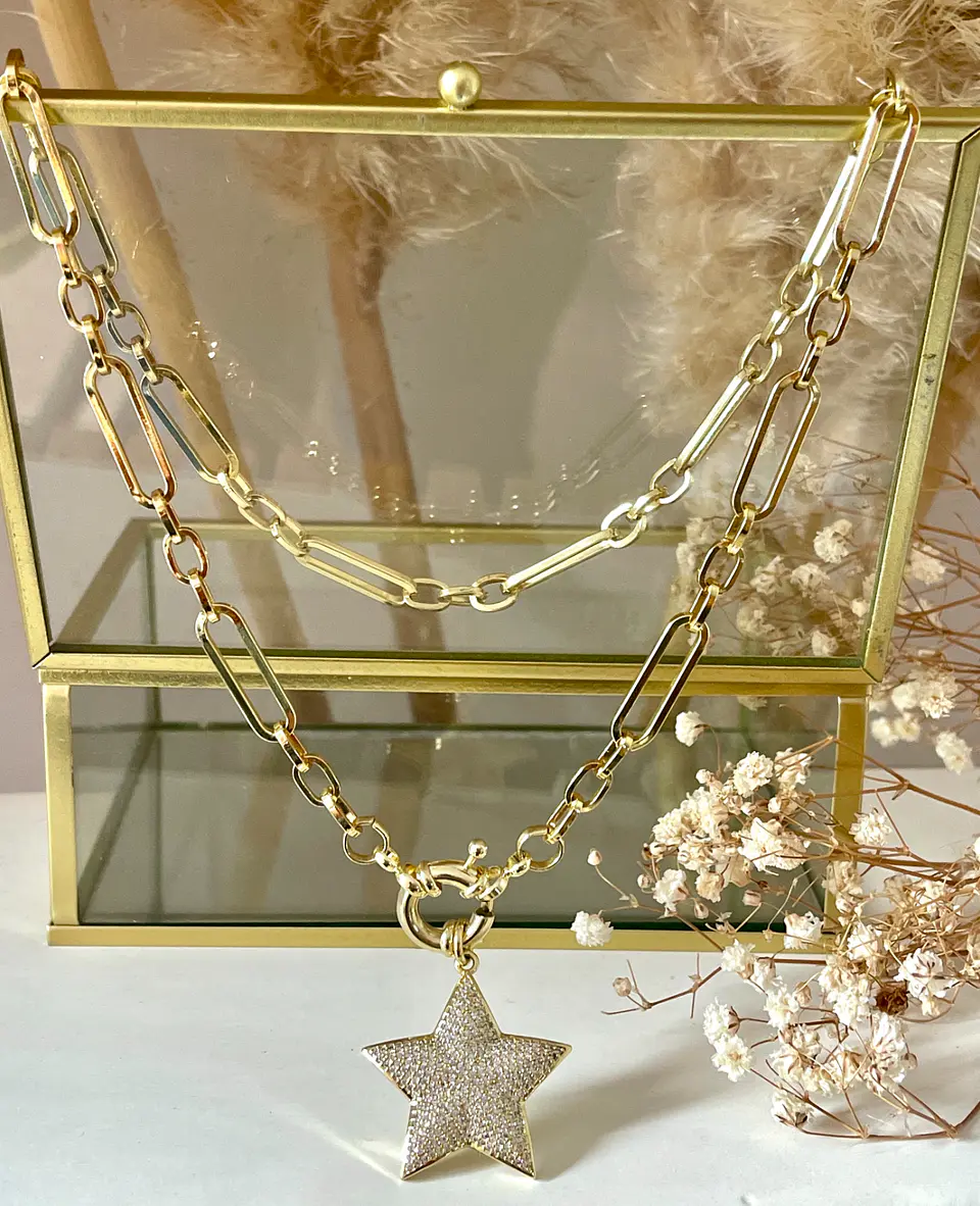 Collar Estrella Circones Gold  2