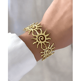 Maxi Brazalete Siete Soles Gold