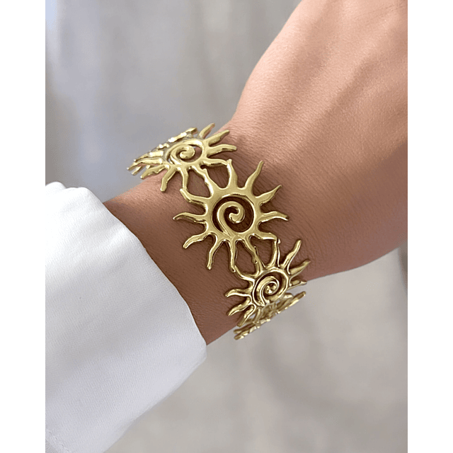 Maxi Brazalete Siete Soles Gold