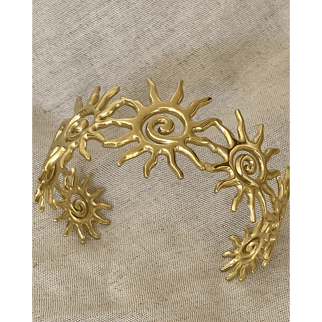 Maxi Brazalete Siete Soles Gold