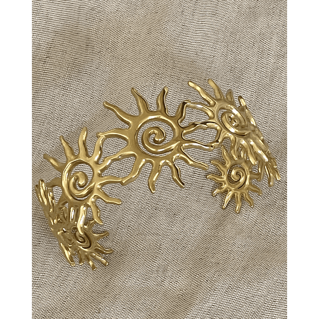 Maxi Brazalete Siete Soles Gold