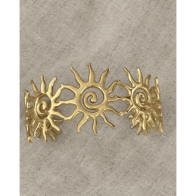 Maxi Brazalete Siete Soles Gold