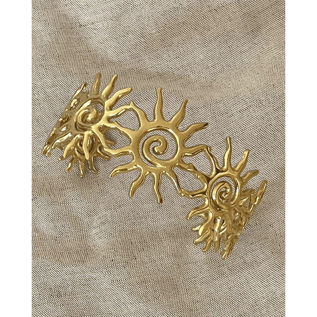 Maxi Brazalete Siete Soles Gold