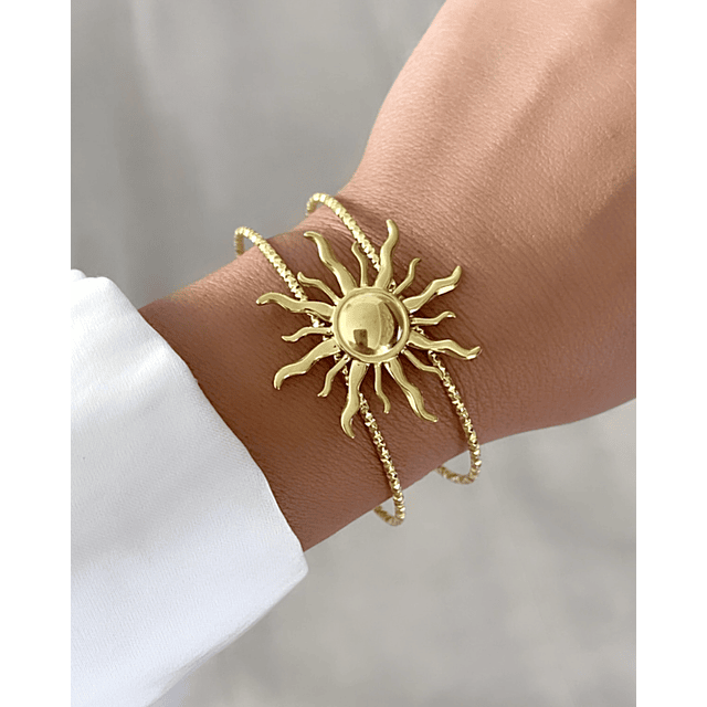 Maxi Brazalete Sole Mio Gold