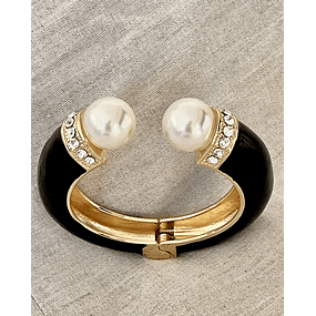 Maxi Brazalete Perlas Luxury Gold